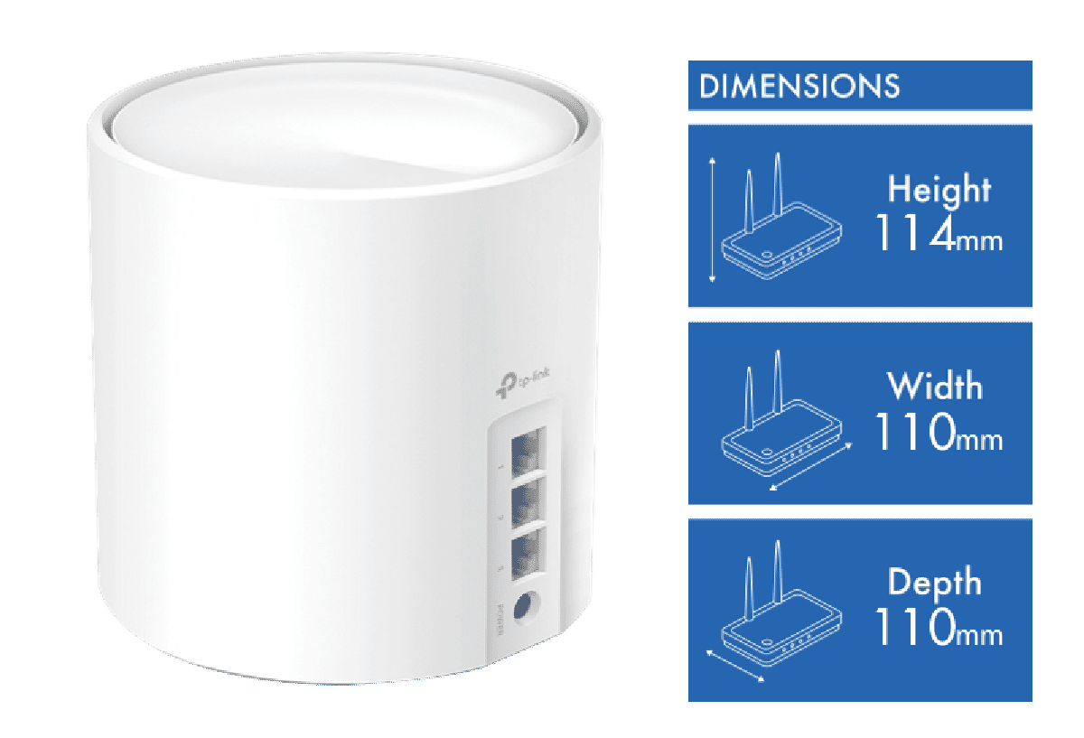 TP-LINK Deco X50(3-pack) AX3000 Whole Home Mesh WiFi 6 System (3-pack) at  The Good Guys
