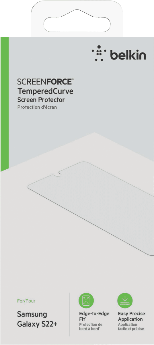 Belkin SCREENFORCE TemperedCurve Screen Protector for Samsung Galaxy S22+