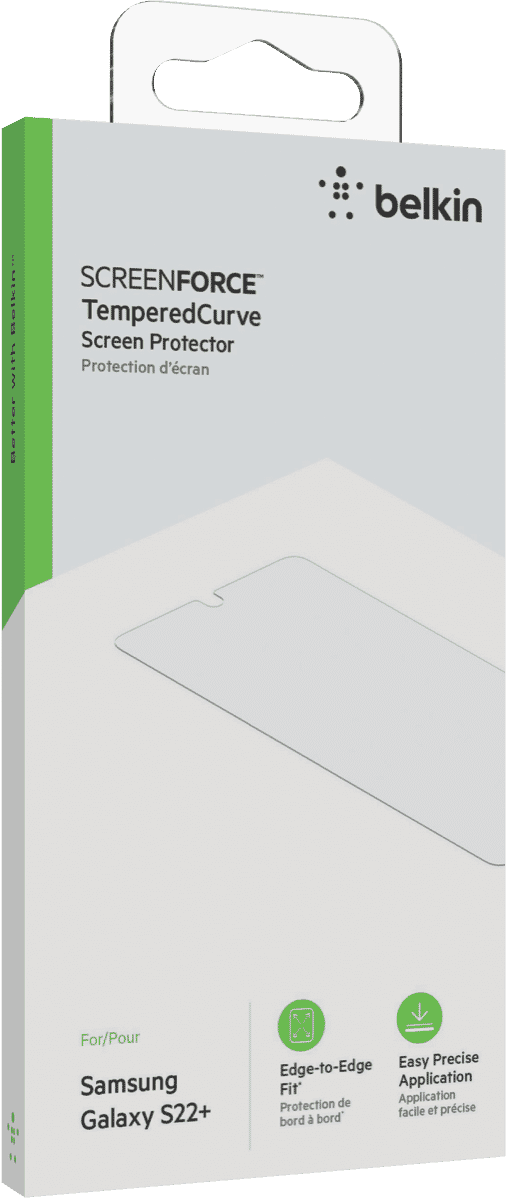 Belkin SCREENFORCE TemperedCurve Screen Protector for Samsung Galaxy S22+