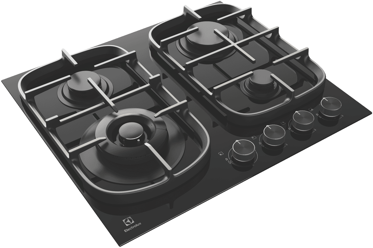 Electrolux EHG645BE 60cm Ceramic Black Glass Gas Cooktop at The Good Guys