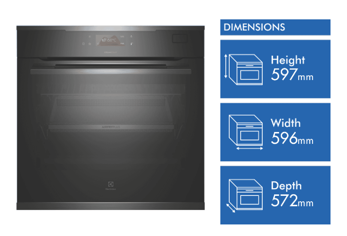 Electrolux 60cm Pyrolytic Steam Oven Dark Stainless