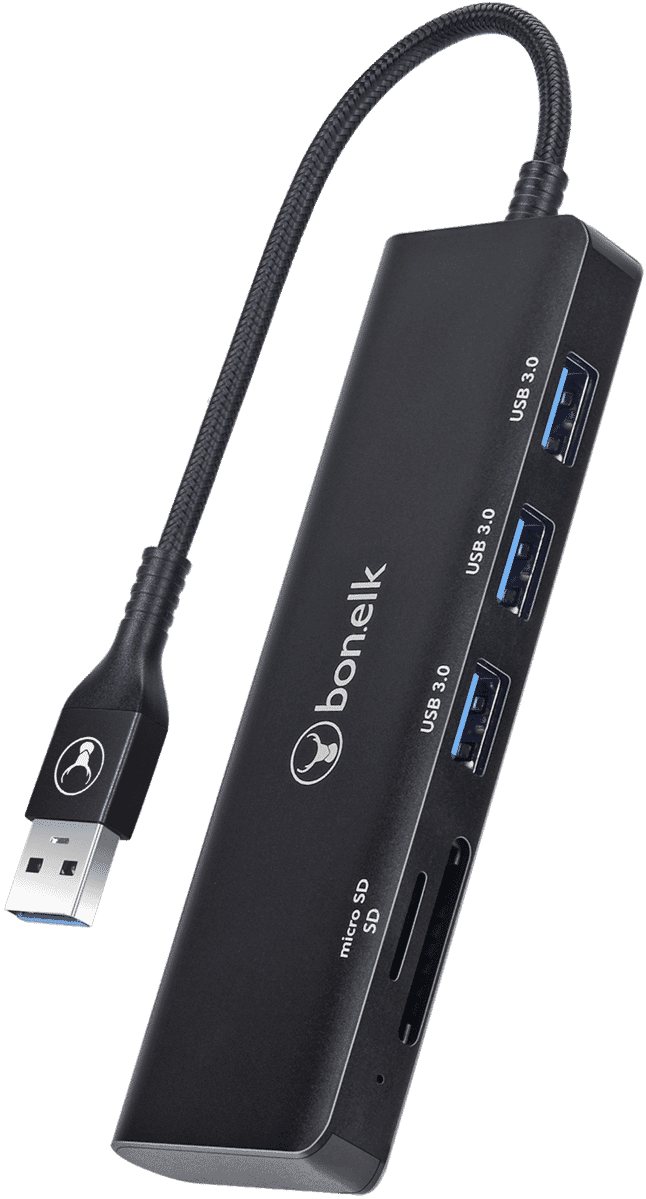 Bonelk USB-A to 3 x USB 3.0 SD/TF Logelife Hub