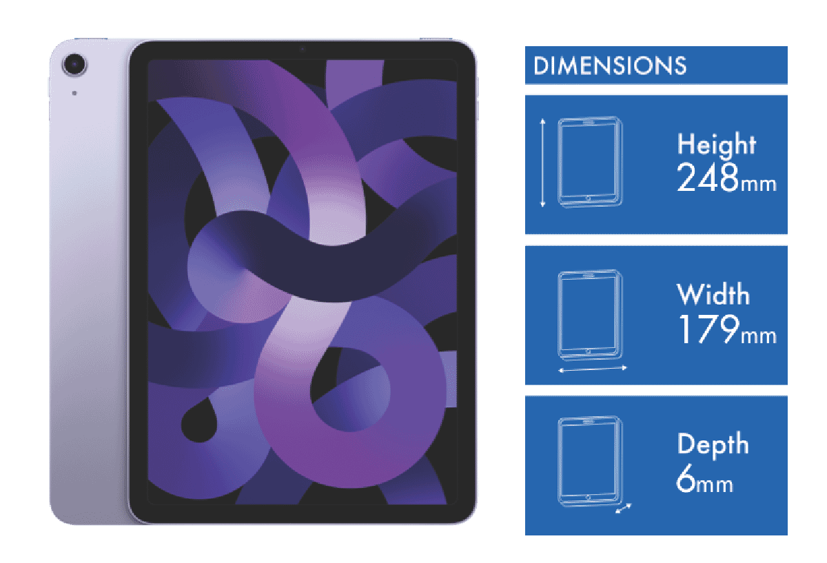 Apple iPad Air 10.9' (5th Gen) Wi-Fi 64GB - Purple