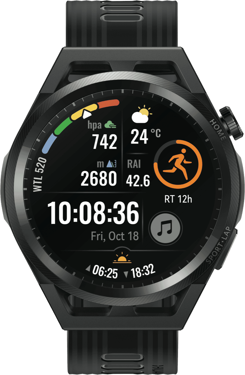 Huawei GT-RN-46-BK Watch GT Runner Black at The Good Guys