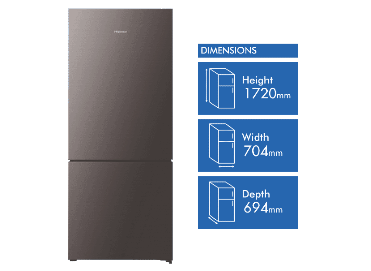 Hisense HRBM418D 417L Bottom Mount Refrigerator at The Good Guys