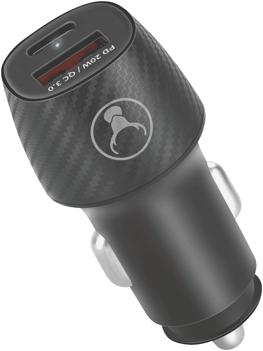 Bonelk Car Charger USB-C + USB-A - Black