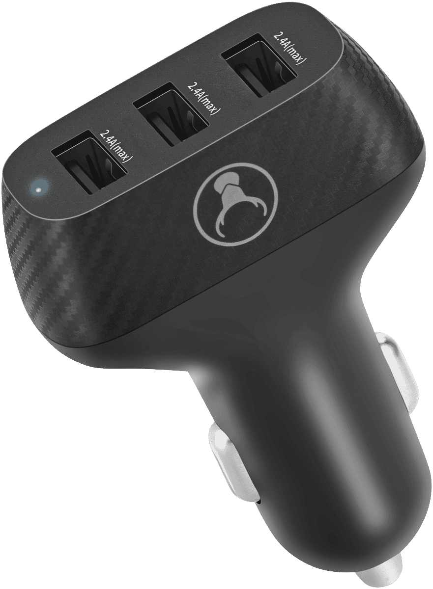 Bonelk Car Charger 3 x USB-A 36W - Blk