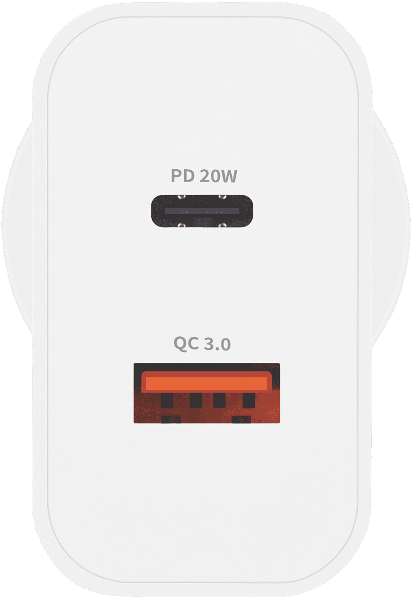 Bonelk Wall Charger USB-C + USB-A - White