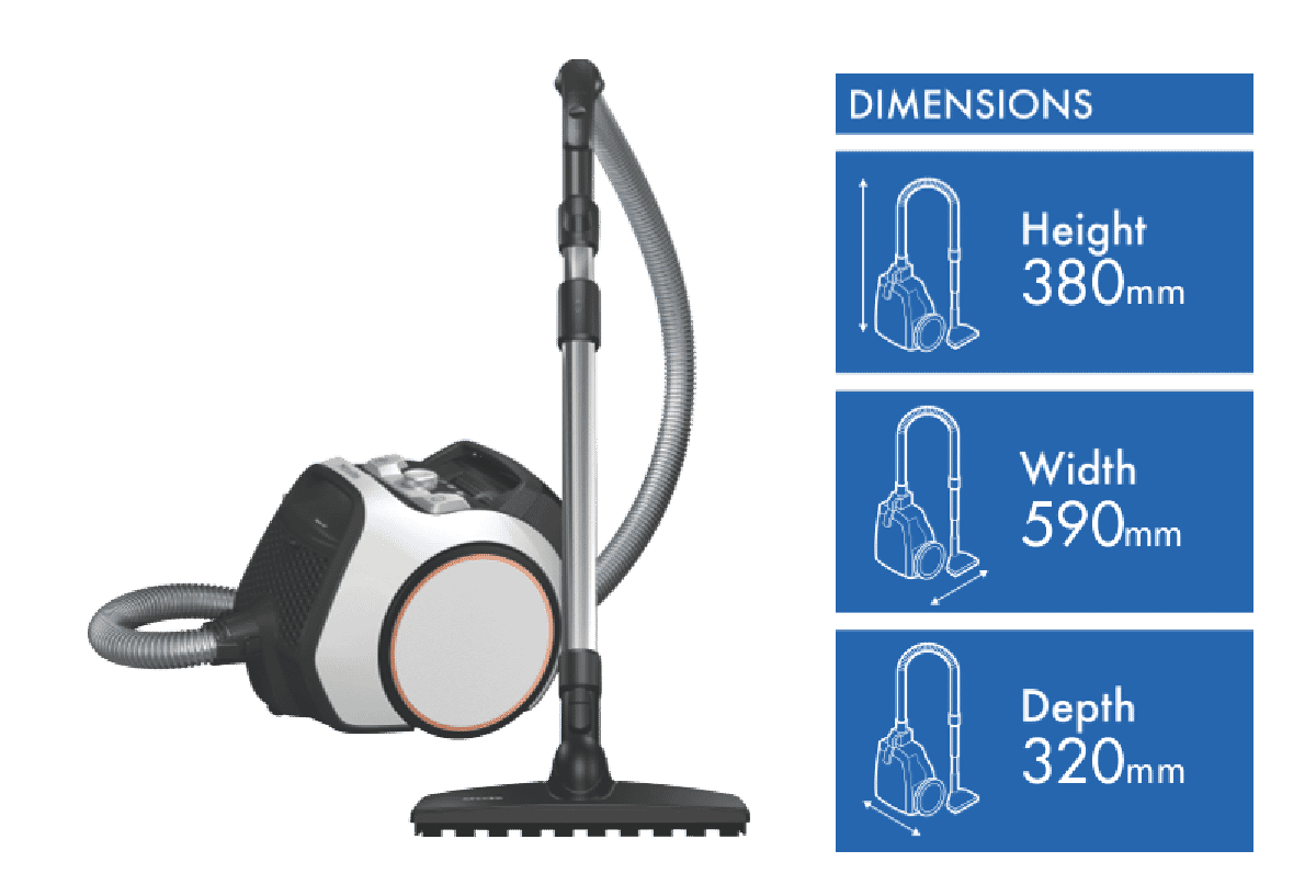 Miele Boost CX1 Parquet Bagless Vacuum White