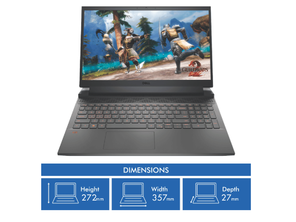 Dell G15 15.6' 12th Gen i5 8GB 256GB SSD GeForce RTX 3050 4GB Win 11 Gaming Laptop