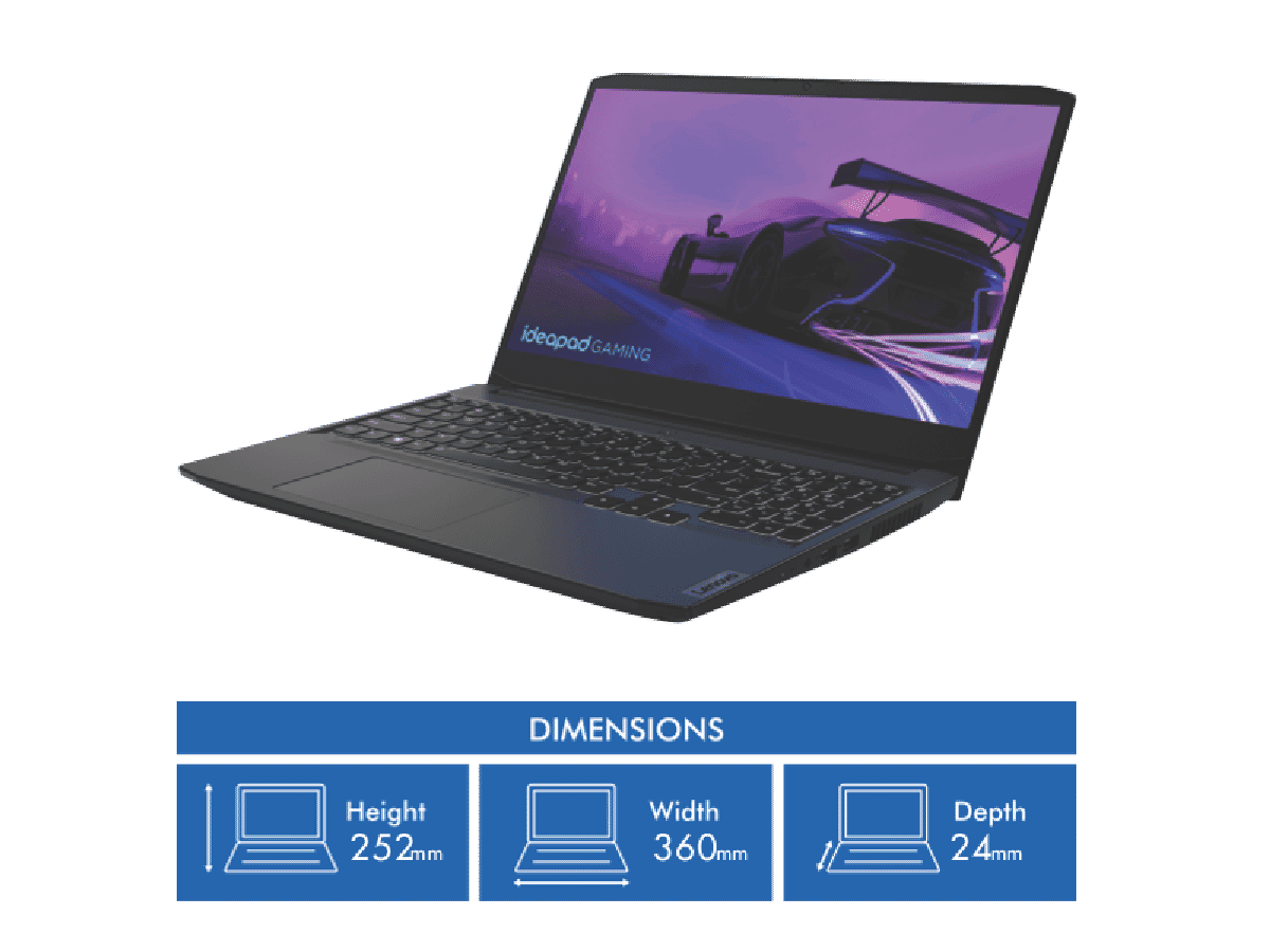 Lenovo IdeaPad 3i 15.6' i5 16GB 512GB RTX 3050 4GB Win 11 Gaming Laptop