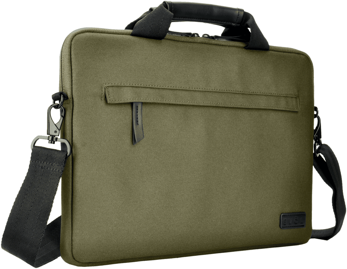 Generation Earth 13.3' Recycled Laptop Briefcase (Olive)