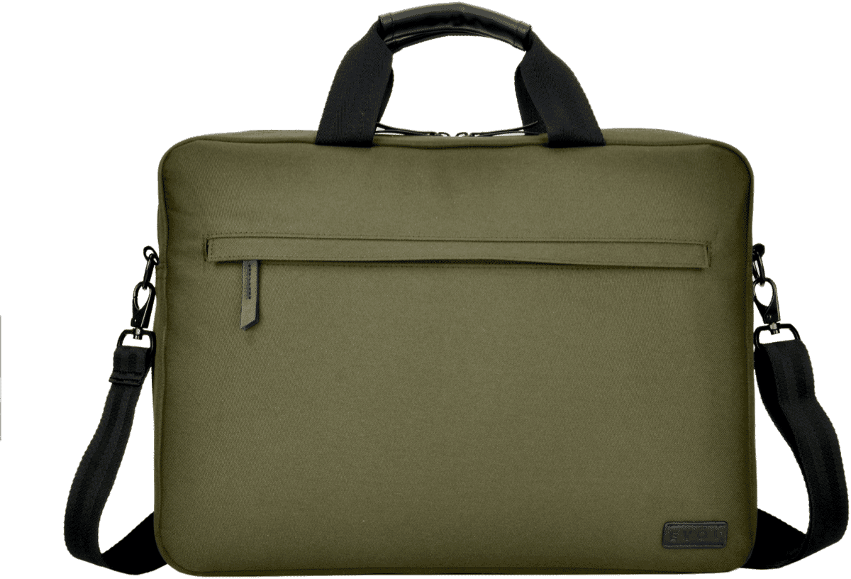 Generation Earth 15.6' Recycled Laptop Briefcase (Olive)