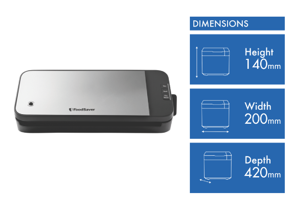 FoodSaver Cut & Seal Vacuum Sealer VS2198 - Buy Online with