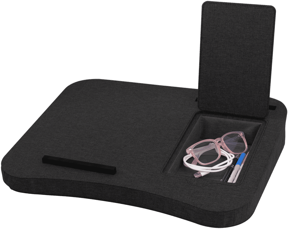 Out Of Office Fabric Laptop Lap Desk (Black)
