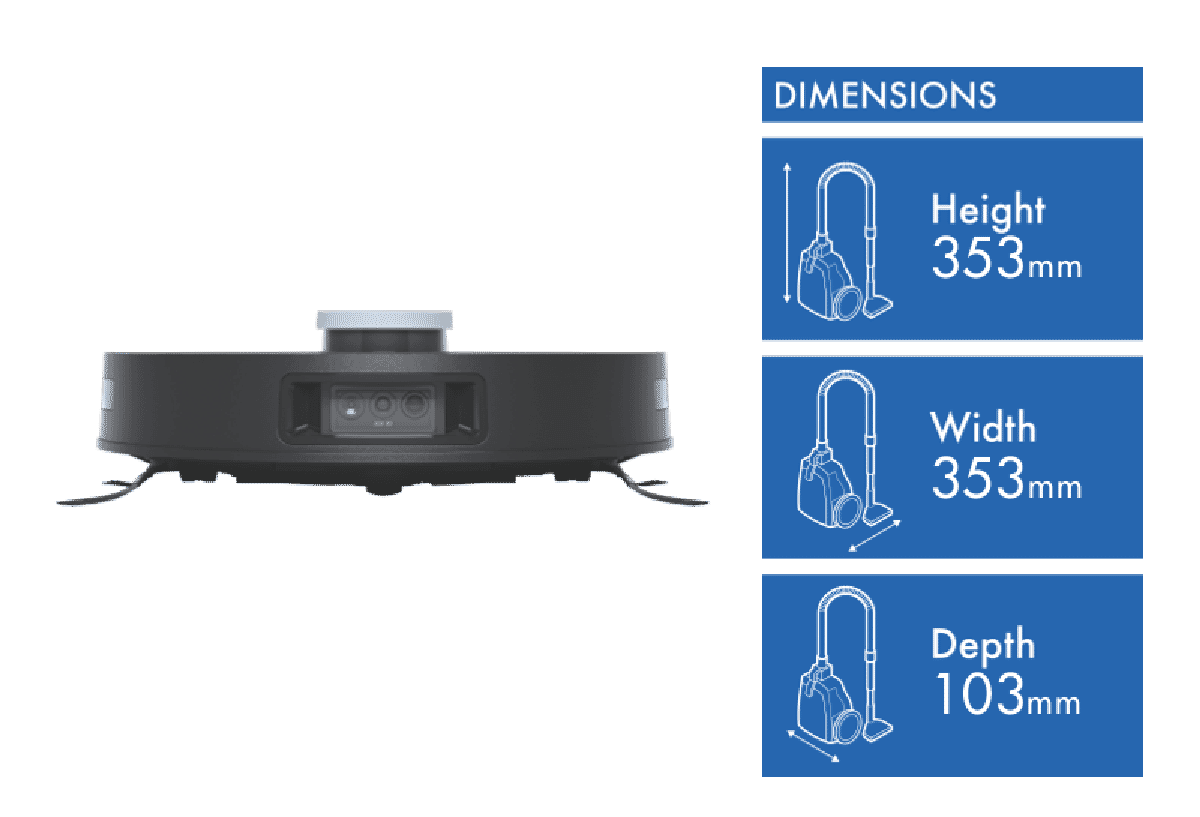 Ecovacs DEEBOT X1 PLUS Robotic Vacuum DEEBOTX1PLUS