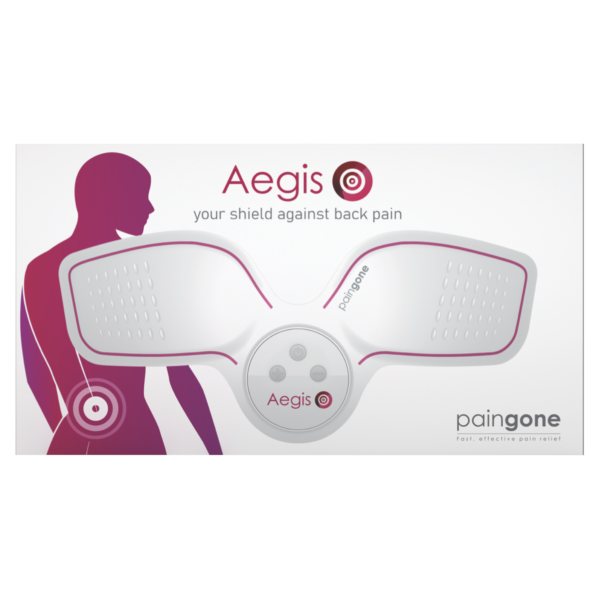 Paingone Aegis Wireless TENS Back Pain Relief Device | Your Shield Against  Back Pain | Wearable TENS Unit Muscle Stimulator for Back Pain Relief