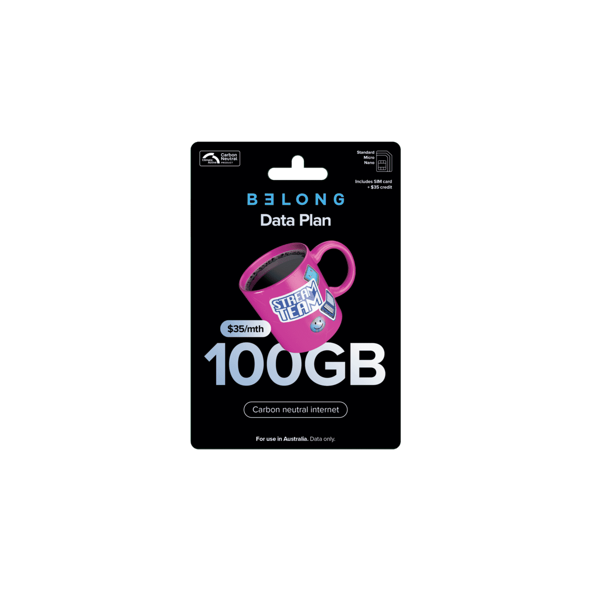 Belong Data Sim Starter Kit 35 AUBLSK09