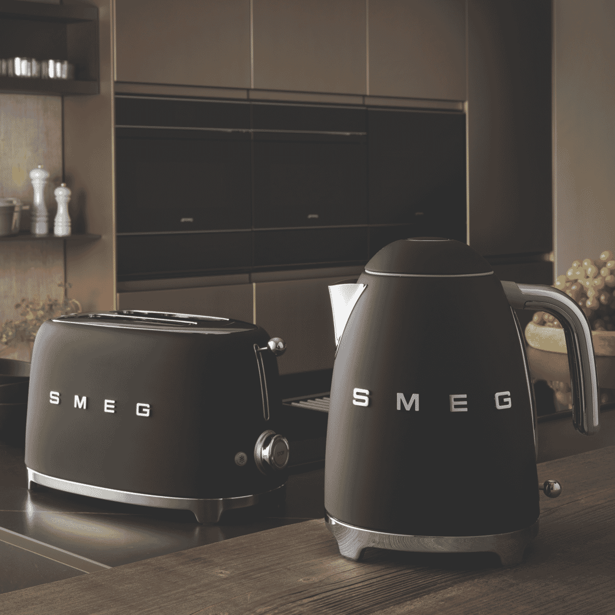 Smeg TSF01BLMAU 2 Slice Toaster 50's Style Matte Black at The Good Guys