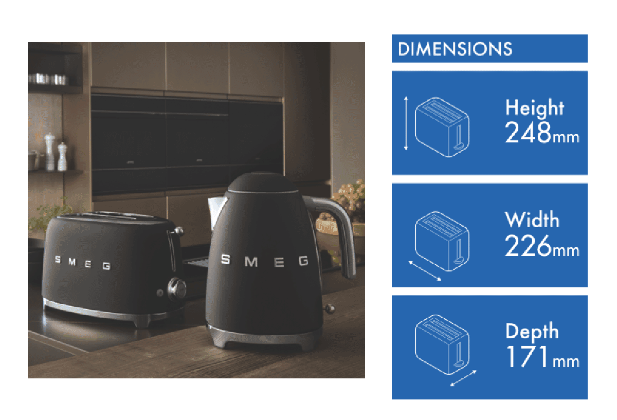 Smeg Kettle 50's Style Matte Black