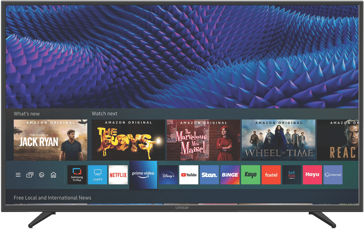 Best 50 Inch Tv Under 400 Dollars Linsar 50" 4K UHD Smart Tizen TV 2022 LS50UHDZEN