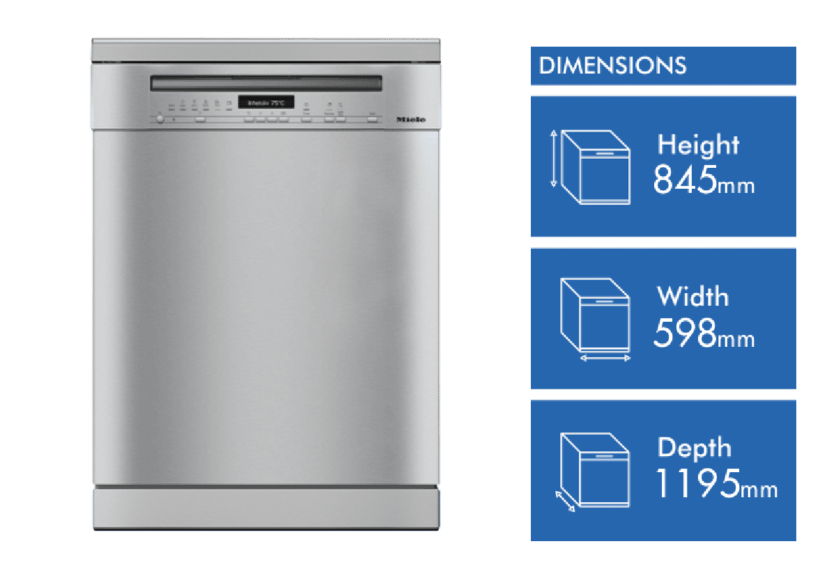 Miele G 7114 SC CLST Pro Forma Freestanding Dishwasher at The Good Guys