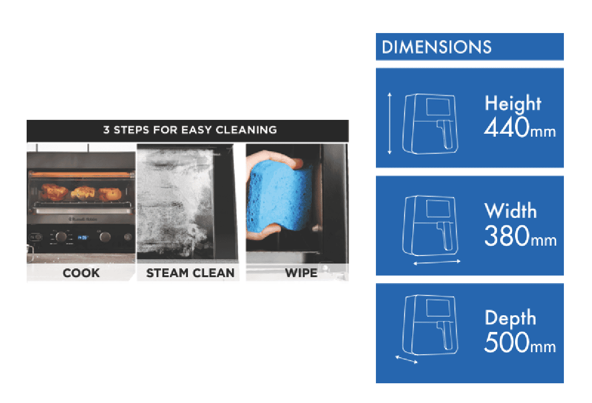 Russell Hobbs Express Air Fry Easy Clean Toaster Oven