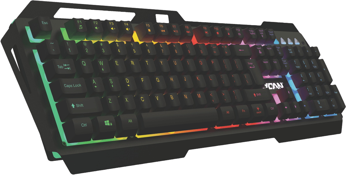 Lycan Gaming Ironside LED Multimedia Gaming Keyboard