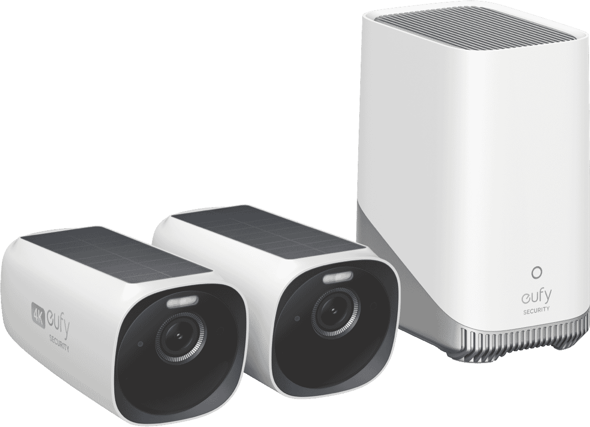 eufy Security Eufycam 3 (2 Pack) & Homebase 3 T8871TW1