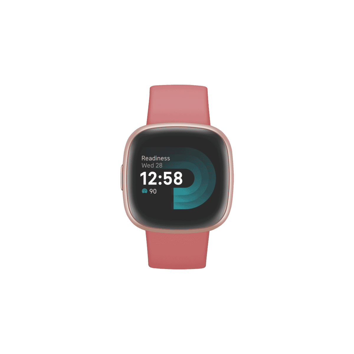Fitbit Versa 4 Fitness GPS Smartwatch, Pink Sand/Copper Rose Aluminum  FB523RGRWUS