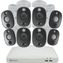 Swann4K 8 Camera 1TB DVR Security System with Warning Light50082480