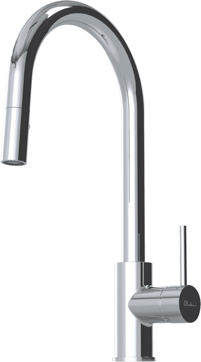 Oliveri TS2120P Torrens Pull Out Goose Neck Mixer Chrome at The Good Guys