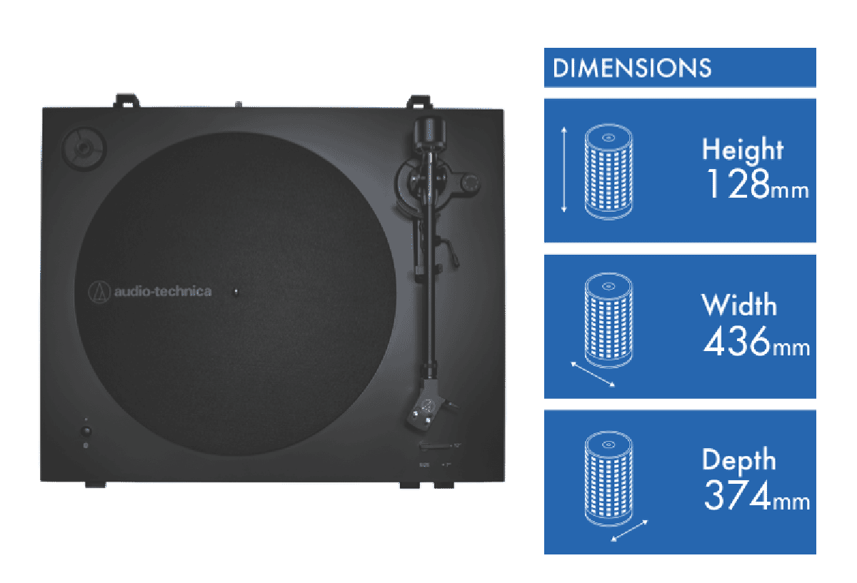 Audio Technica Fully automatic Bluetooth belt drive turntable