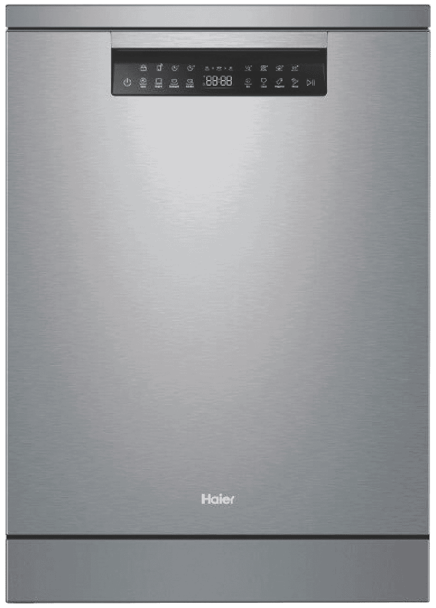 Haier HDW15F3S1 Freestanding Dishwasher Satina at The Good Guys