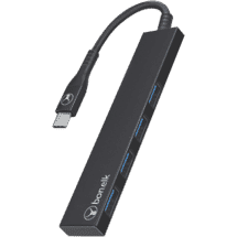 BonelkLong-Life USB-C 4 Port USB Hub (Black)50082785