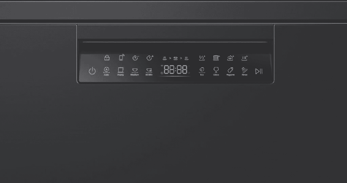 Haier HDW15F3B1 Freestanding Steam Dishwasher Black at The Good Guys