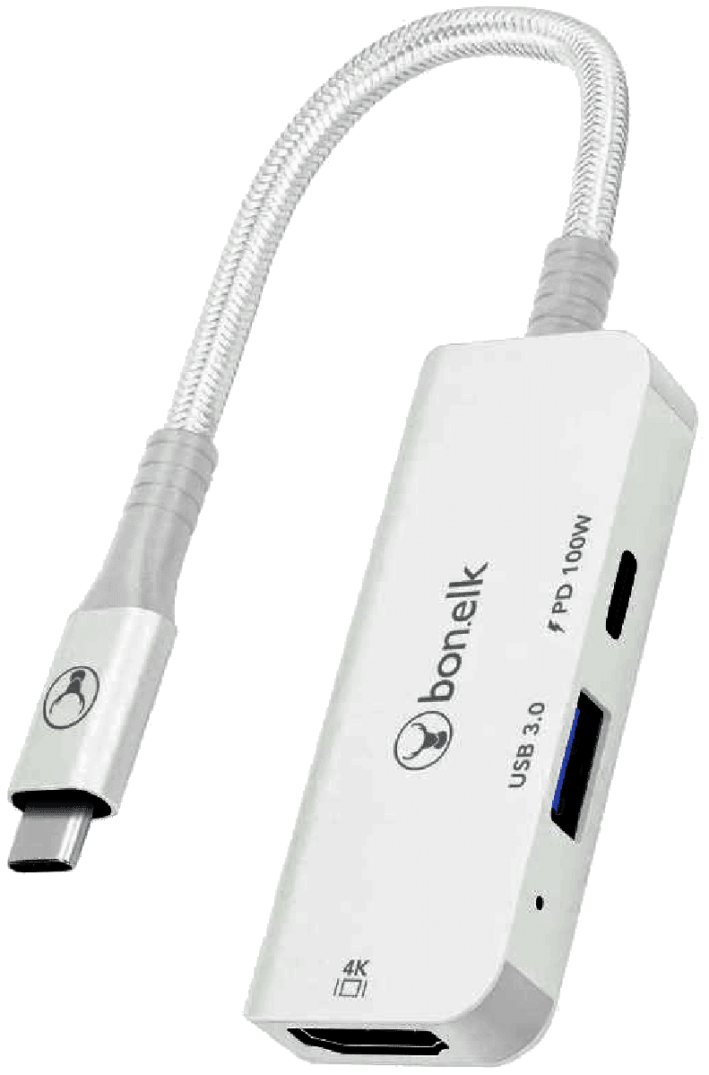 Bonelk Long-Life 3in1 Multiport Hub (White)
