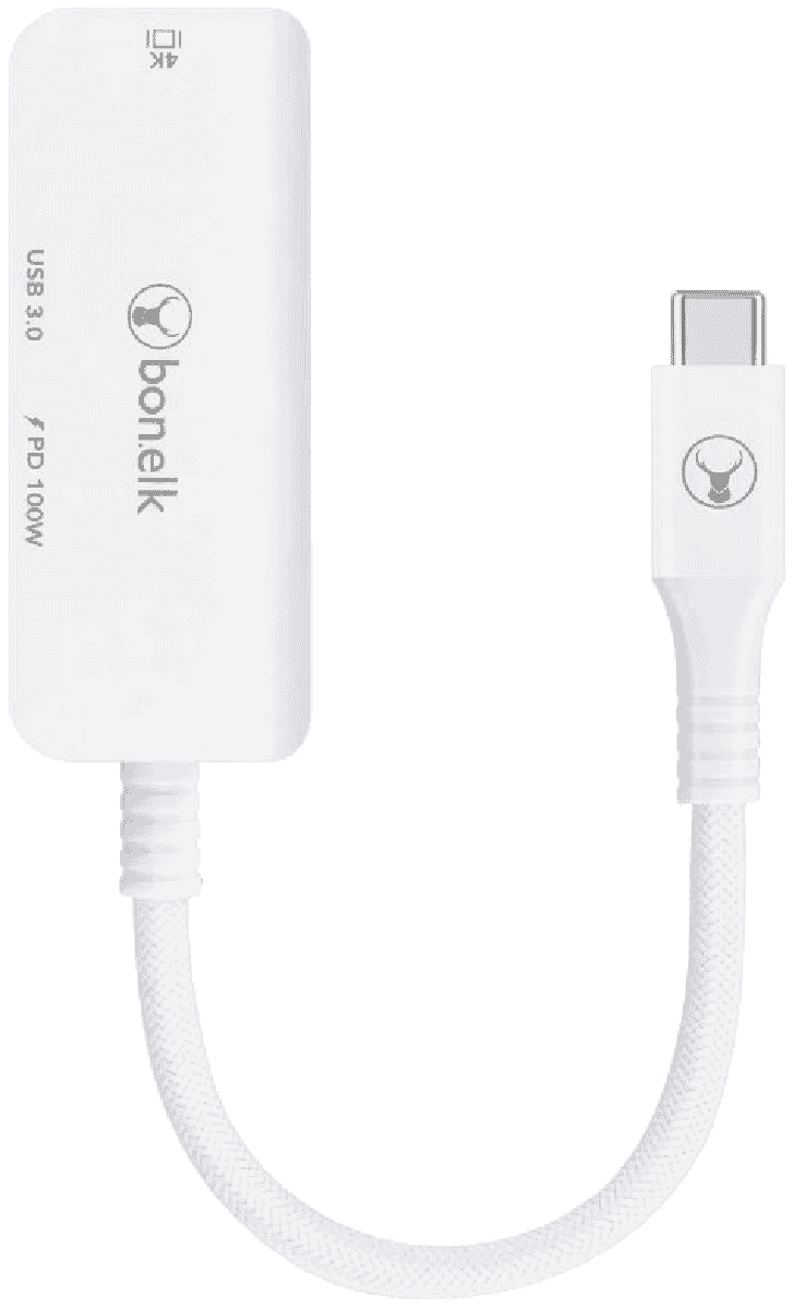 Bonelk Long-Life 3in1 Multiport Hub (White)