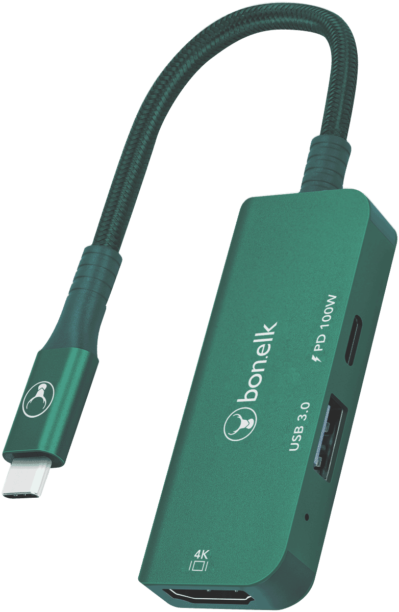 Bonelk Long-Life 3in1 Multiport Hub (Green)