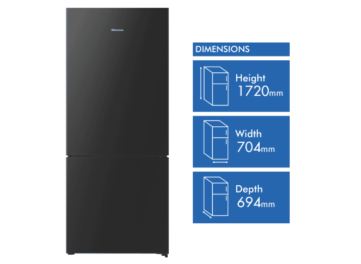 Hisense 417L Bottom Mount Refrigerator