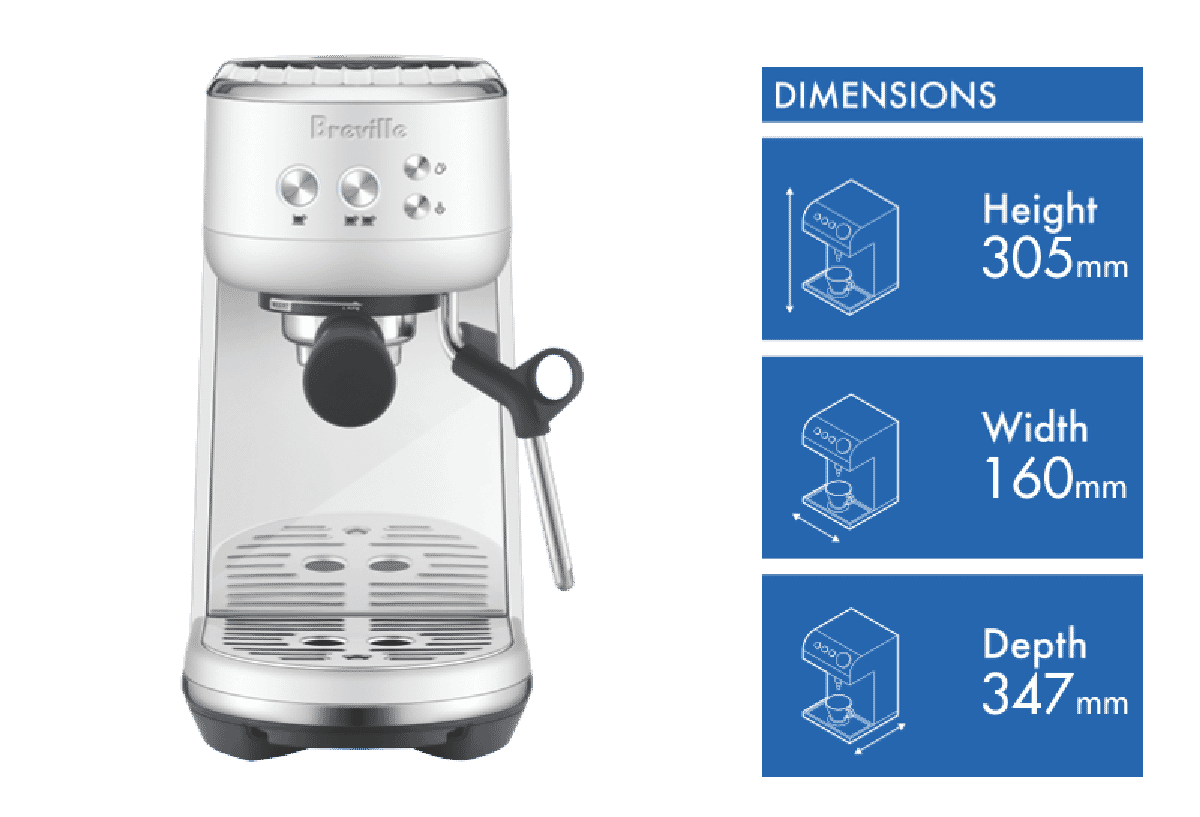 Breville Bambino Sea Salt Espresso Coffee Machine BES450SST4JAN1