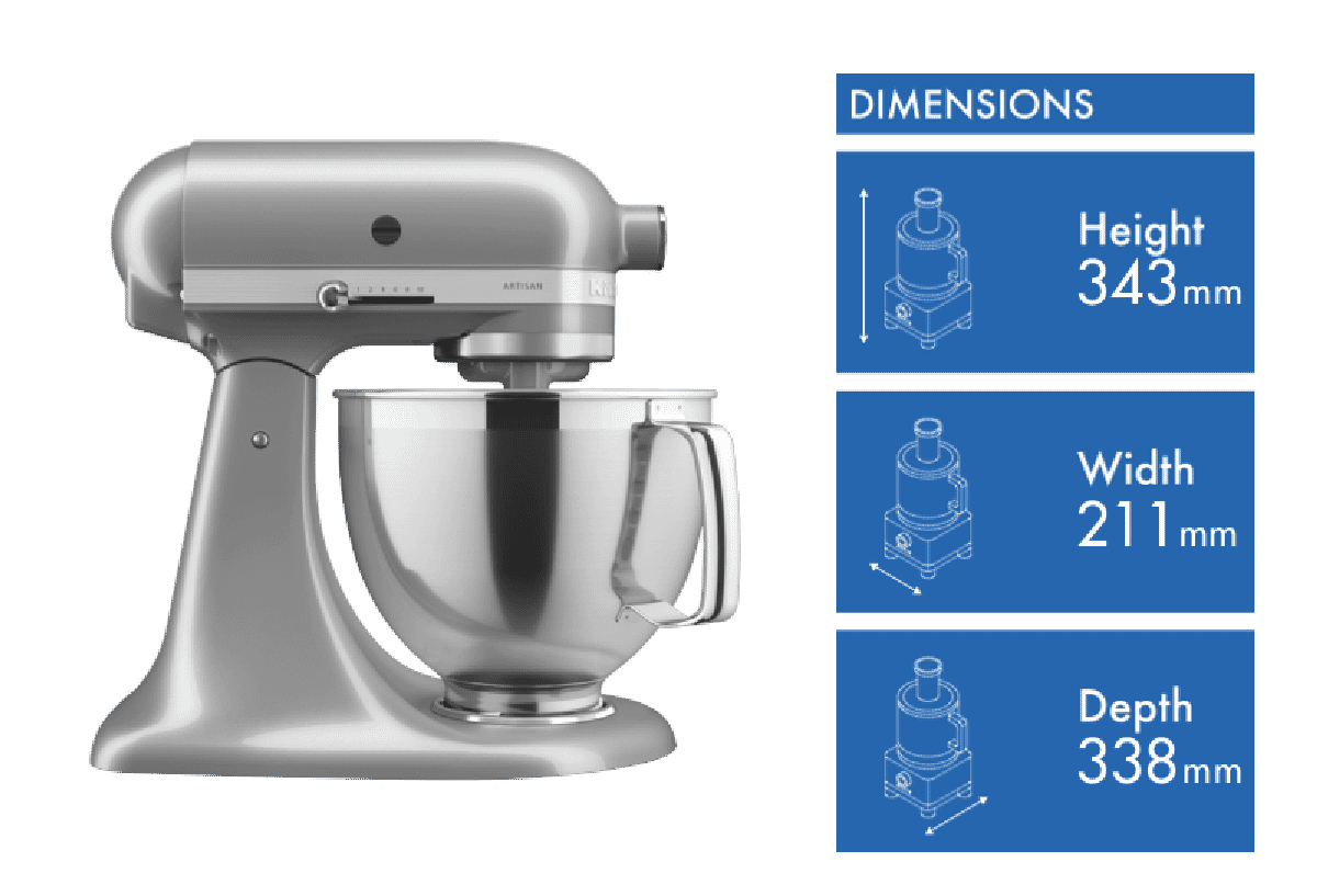 Kitchenaid mixer store contour silver