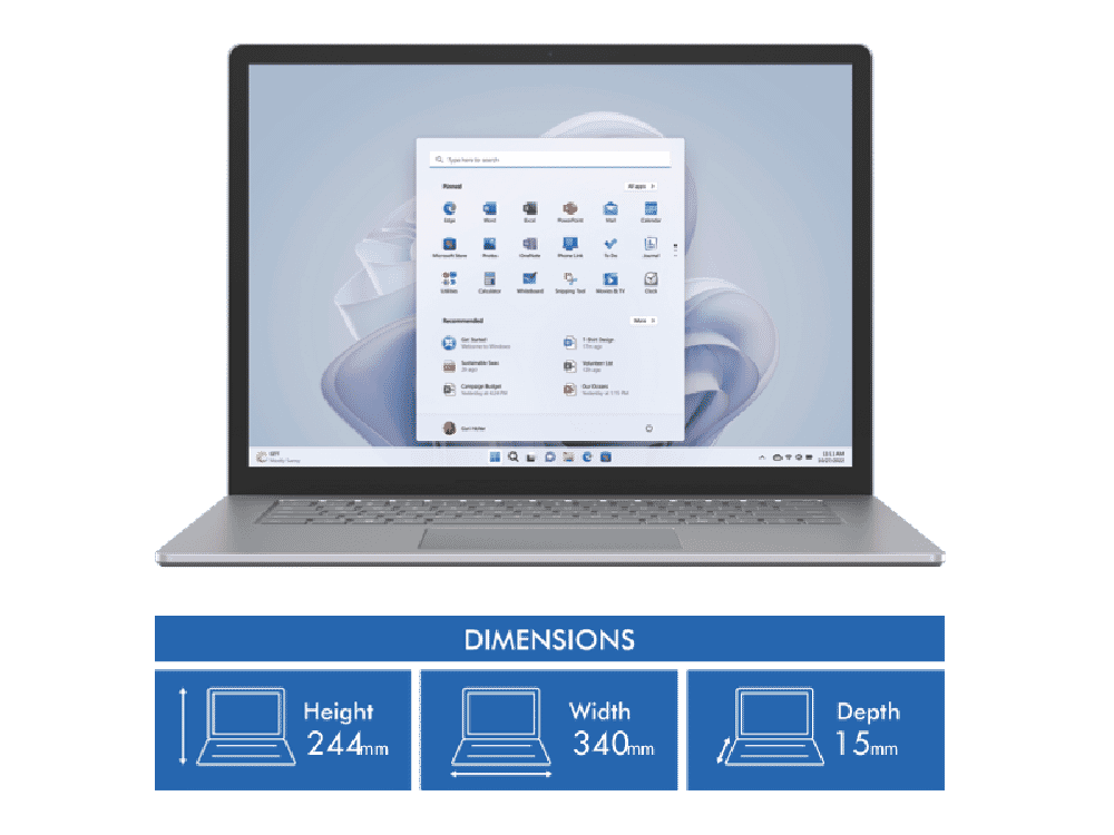 Microsoft Surface Laptop 5 15' i7 8GB 256GB Platinum