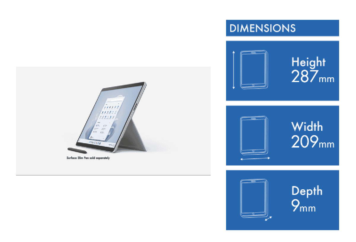 Microsoft Surface Pro 9 i5 8GB 128GB Platinum