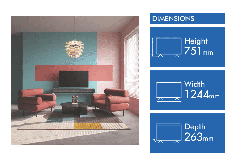 WeByLoewe WE.SEE 55' UHD HD SMART E-LED TV SET SG