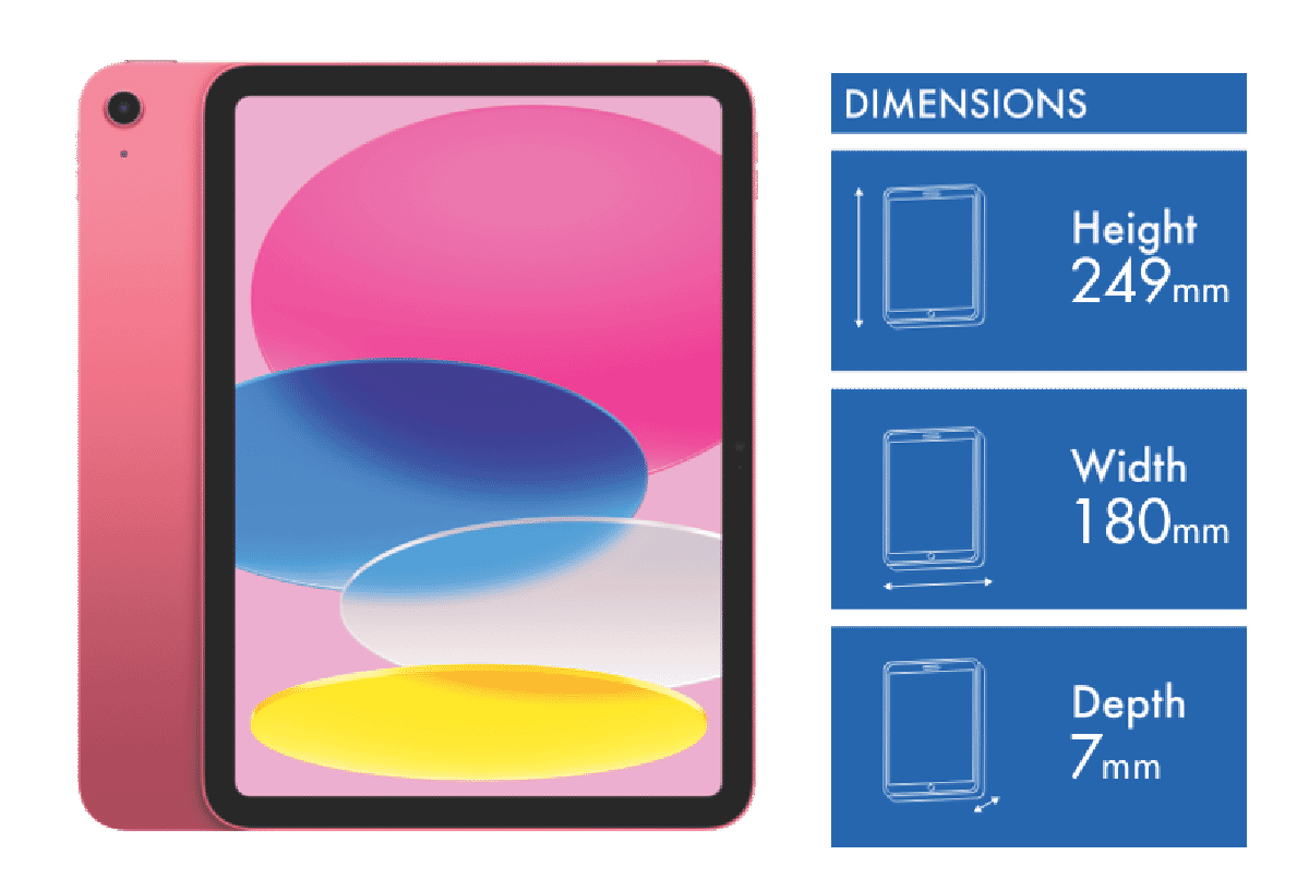 Apple iPad 10.9' (10th Gen) Wi-Fi 64GB - Pink