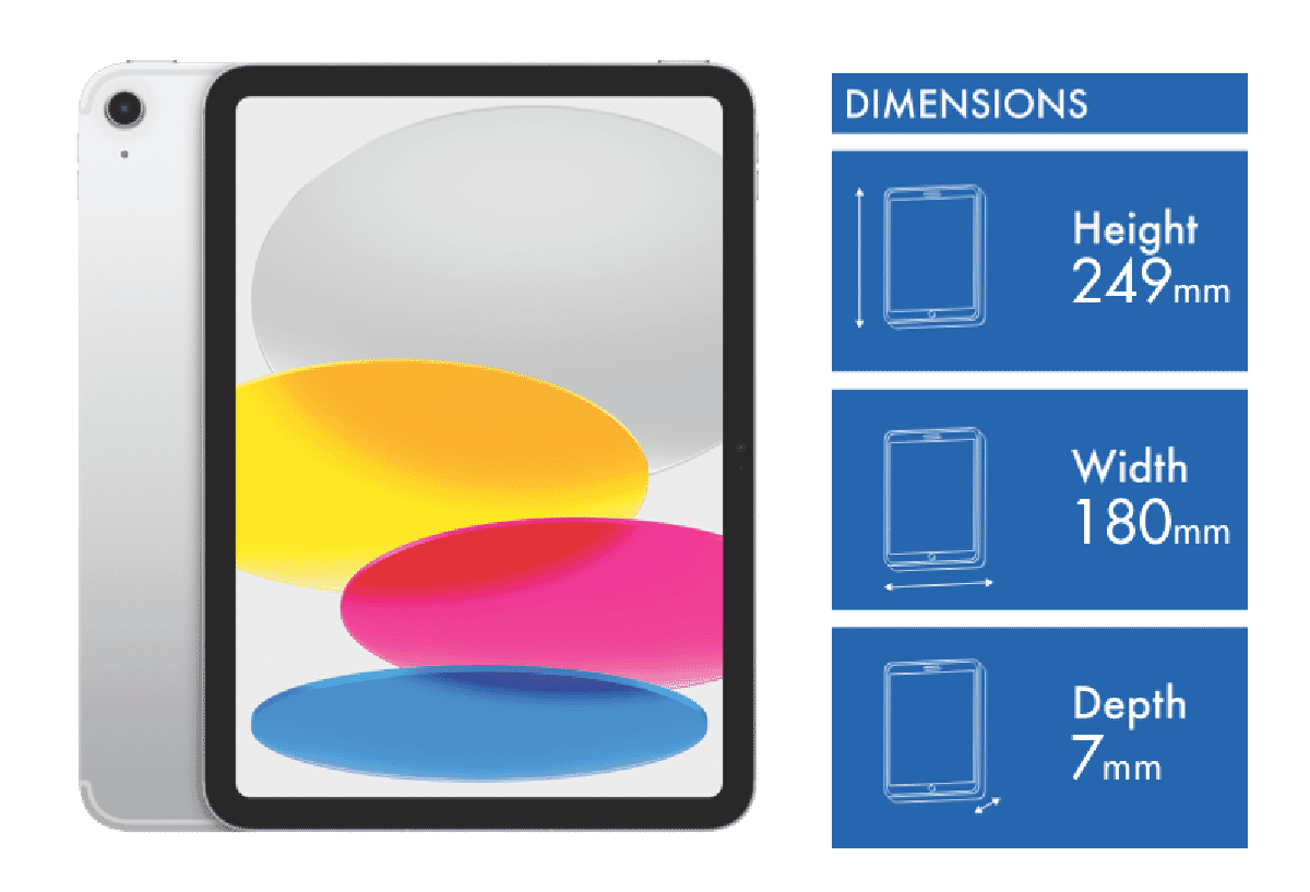 Apple iPad 10.9' (10th Gen) Wi-Fi+Cellular 64GB - Silver