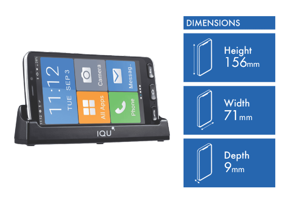 IQU SMARTEasy Q50 Seniors Smartphone 4G
