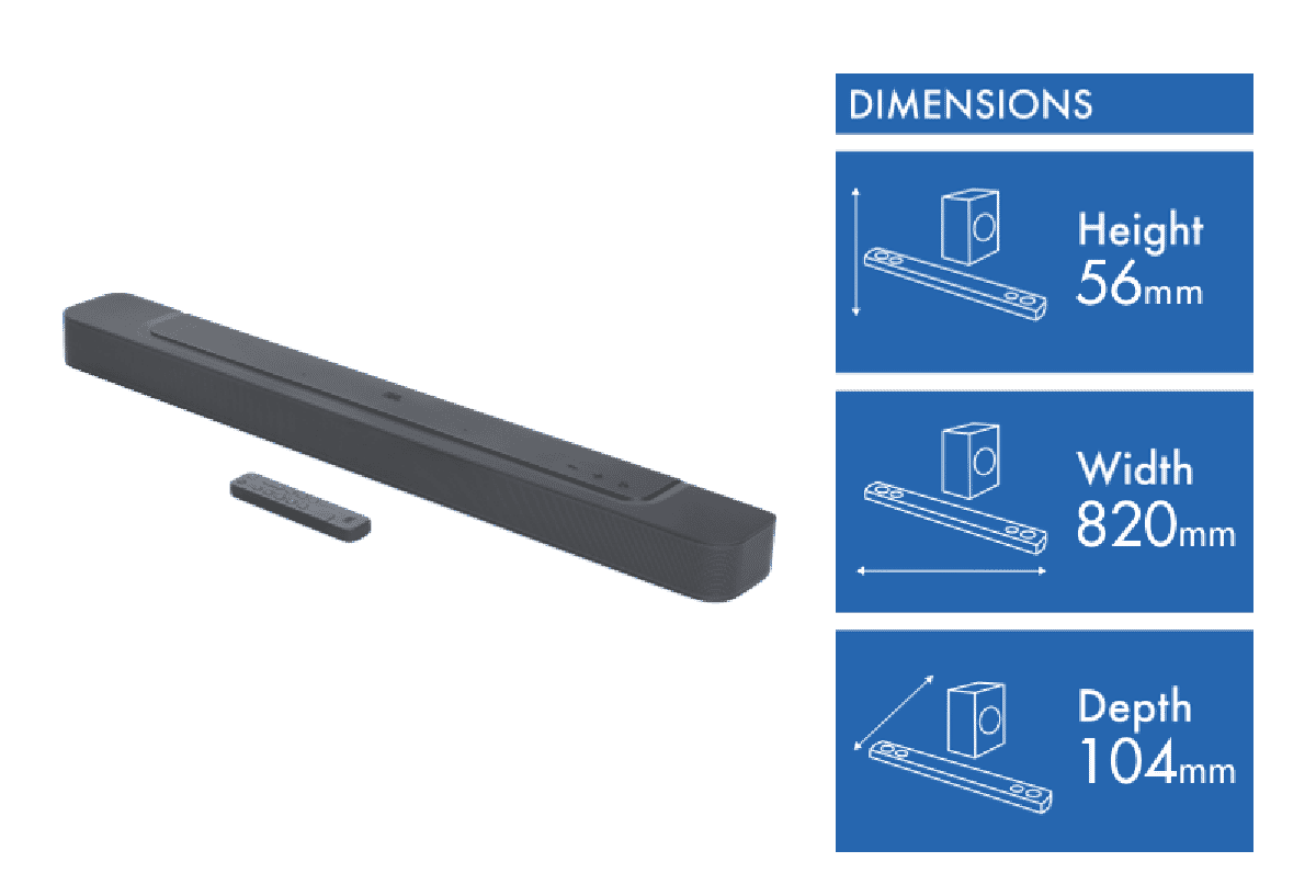 JBL Bar300 5.0 260W Virtual Atmos Soundbar