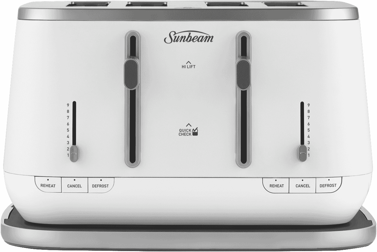 Sunbeam Kyoto Collection White 4 Slice Toaster